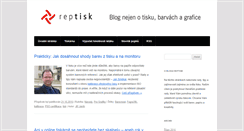 Desktop Screenshot of blog.reptisk.cz